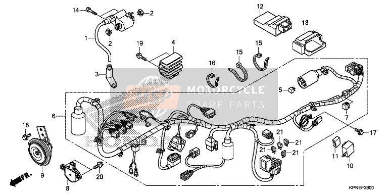 90652KTTC01, Band, Wire, Honda, 0